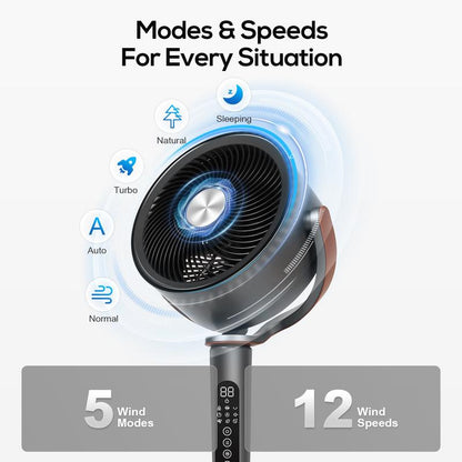 Adjustable Quiet Bedroom Cooling Fan