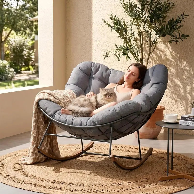 Cushioned Indoor Outdoor Rocking Chair