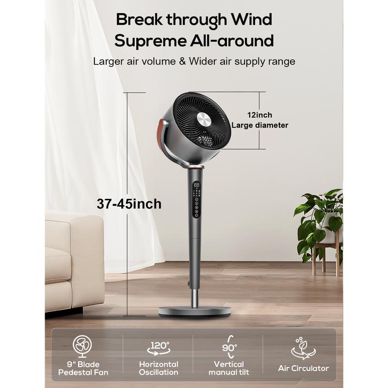 Adjustable Quiet Bedroom Cooling Fan