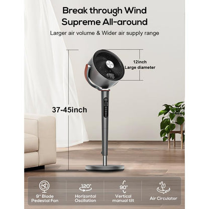 Adjustable Quiet Bedroom Cooling Fan