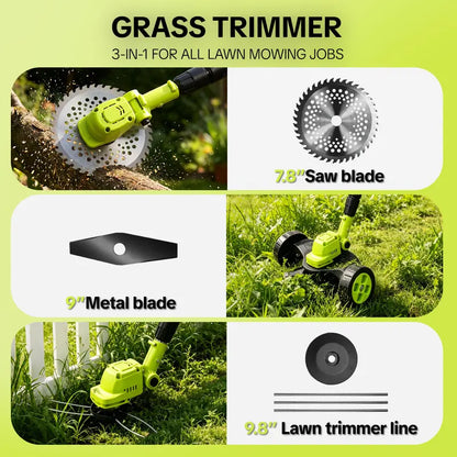 Cordless Garden Trimmer Mower Kit
