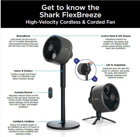 Cordless Indoor Outdoor Cooling Fan