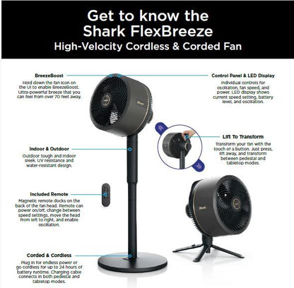 Cordless Indoor Outdoor Cooling Fan