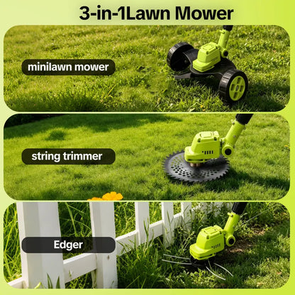 Cordless Garden Trimmer Mower Kit