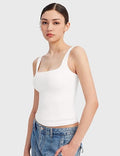 Perfect Fit Modern Square Neck Basic Tank