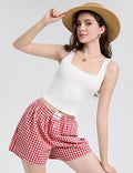 Premium Gingham Lounge Boxer Shorts Women