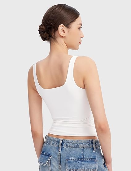 Perfect Fit Modern Square Neck Basic Tank