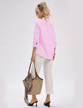 Elevated Collared Business Casual V Neck Top